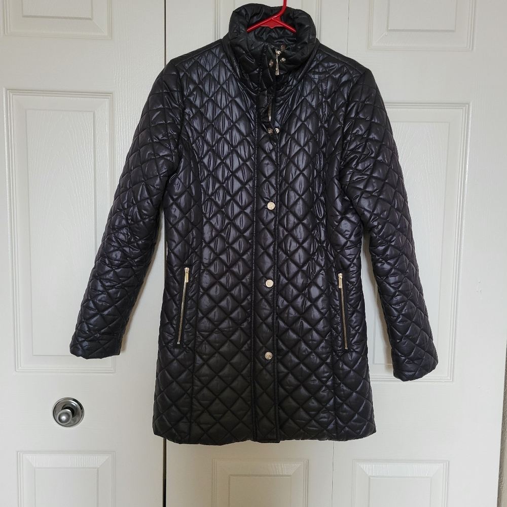 Black puffer jacket